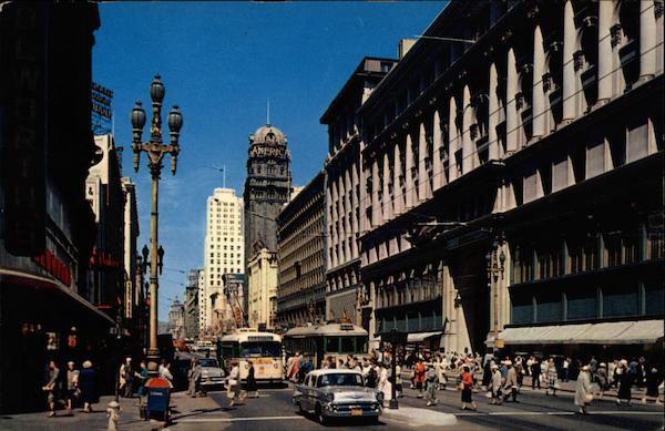 Famed Market Street San Francisco California