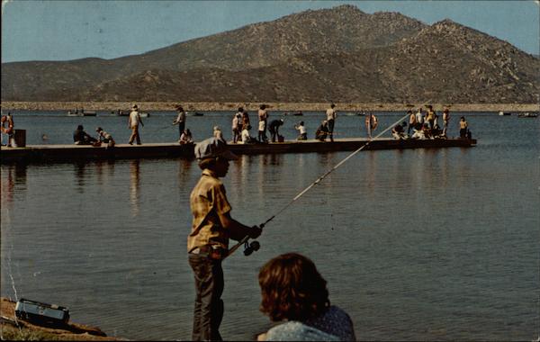 Fishing Float on Beautiful Lake Poway California