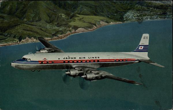 DC-7C Super Courier of Japan Air Lines Aircraft