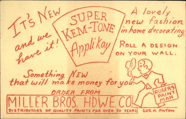 It's New and we have it! Super Kem-Tone AppliKay Advertising