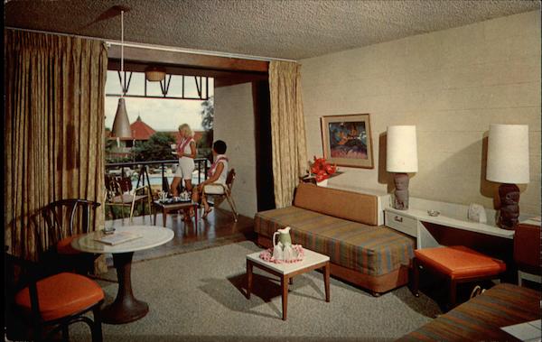 Interior of Kona Inn Kailua-Kona Hawaii