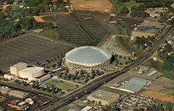 Ovens Auditorium - Charlotte Coliseum Merchandise Mart Complex North Carolina Postcard Postcard