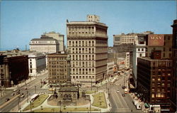 Public Square, Looking East Postcard
