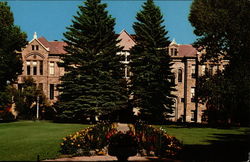 Old Main, Home of University of Wyoming Administrative Offices Postcard