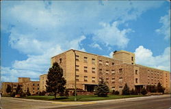 Wyoming Hall and Men's Residence Hall, University of Wyoming Laramie, WY Postcard Postcard