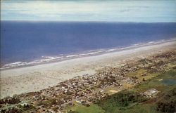 Aerial View of Long Beach Washington Postcard Postcard