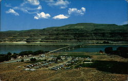Vantage Bridge over the Columbia River Washington Postcard 