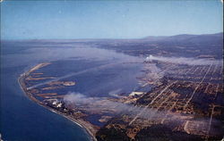 Aerial View of Port Angeles Washington Postcard Postcard