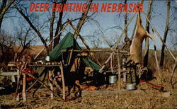 Deer Hunting in Nebraska Postcard Postcard