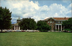 University of Southern Mississippi College Hall and Campus Postcard