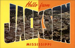 Hello from Jackson Mississippi Postcard Postcard