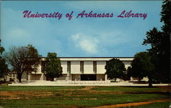 University Library - University of Arkansas Postcard