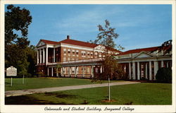 Colonnade and Student Building, Longwood College Postcard