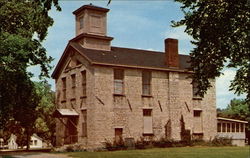 "The Old Rock School" Arts & Crafts Center Postcard