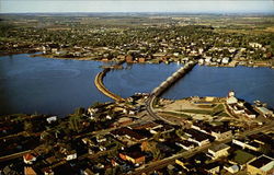 Air View of Sturgeon Bay Wisconsin Postcard Postcard