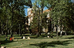 Dempsey Hall, Administration Building - Wisconsin State University Postcard