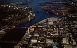 High Above Green Bay Wisconsin Postcard