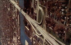 The New Don Tilleman Bridge (Mason St), Connects East Green Bay with West Wisconsin Postcard Postcard