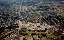 Aerial view of Prairie Village Kansas Postcard Postcard