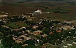 McPherson College Campus, looking Northeast Kansas Postcard Postcard