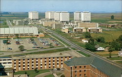 Ultra-modern Residence Halls, Northern Illinois University Postcard