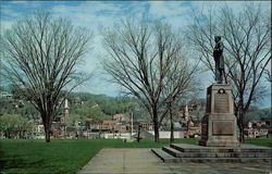Statue of General U. S. Grant Galena, IL Postcard Postcard