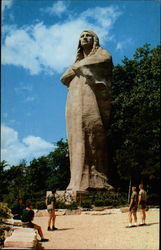 Black Hawk Statue - Lowden State Park Postcard