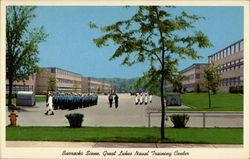 Modern Navy Barracks at Great Lakes Naval Training Center Chicago, IL Postcard Postcard