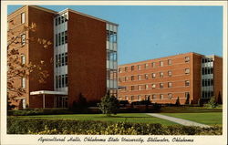 Agricultural Halls, North & South Oklahoma State University Postcard