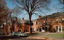 Memorial Center and Pfeiffer Hall, Illinois Wesleyan University Postcard