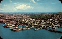 Aerial View of Auckland New Zealand Postcard Postcard