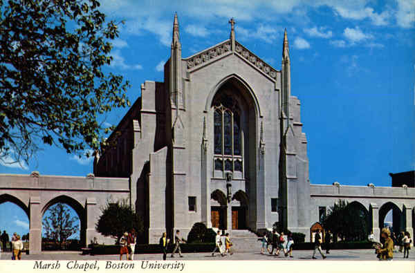 Marsh Chapel, Boston University Massachusetts