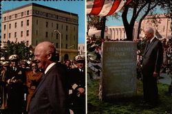 Gen. Dwight D. Eisenhower at dedication for Eisenhower Park Newport Rhode Island