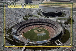 Oakland Coliseum, home of the Oakland A's California