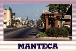 View of Main Street Manteca California Robert C. Hansen