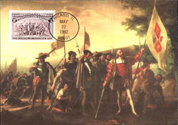 Landing of Columbus John Vanderlyn Maximum Cards