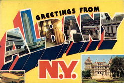 Greetings from Albany, NY Postcard