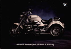 The wind will slap your face out of jealousy. BMW Modern (1970's to Present) Postcard Postcard