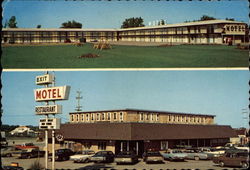 The Exit Motel & Restaurant Birch Run, MI Postcard Postcard