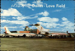 Jet Flight, Dallas Love Field Postcard