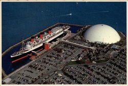 Queen Mary - Spruce Goose Long Beach, CA Postcard Postcard