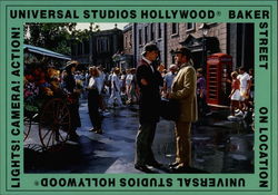 Lights! Camera! Action! Universal Studios Hollywood - Baker Street On Location Postcard