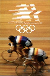 Games of the XXIIIrd Olympiad Los Angeles 1984 - Cycling Olympics Postcard Postcard