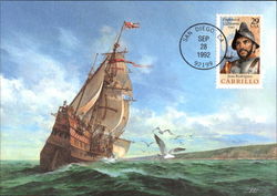 Juan rodriguez Cabrillo Postage Stamp Postcard