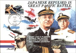U.S. Wins Battle of Coral Sea Postcard