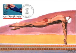 Swimming Postcard