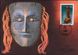 Key Marco Mask Postcard
