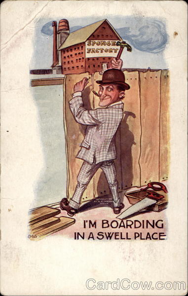 I'm Boarding In A Swell Place Comic, Funny