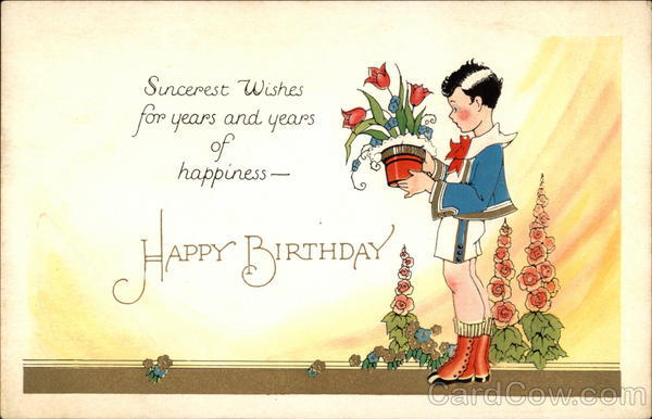 Birthday Boy in Sailor Suit