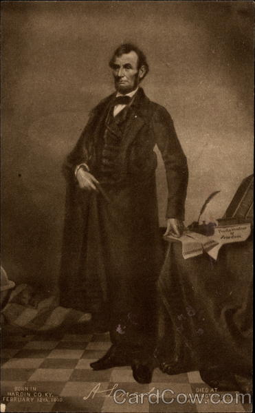 Abraham Lincoln, standing Presidents